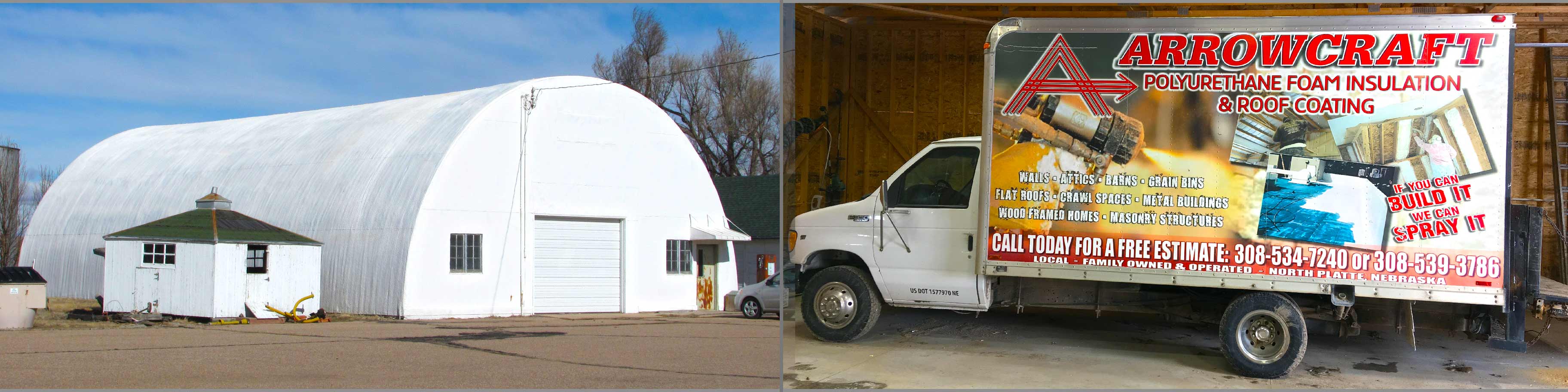 Quonset Rooftop and Work Truck
