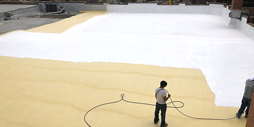 Spray Foaming Roof Top